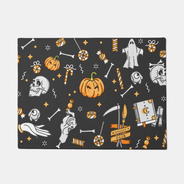 Halloween Muster 2 Fußmatte (Vorderseite)
