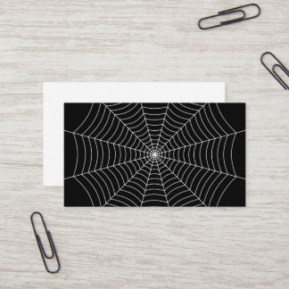 Halloween-Muster aus Schwarz und Weiß Visitenkarte