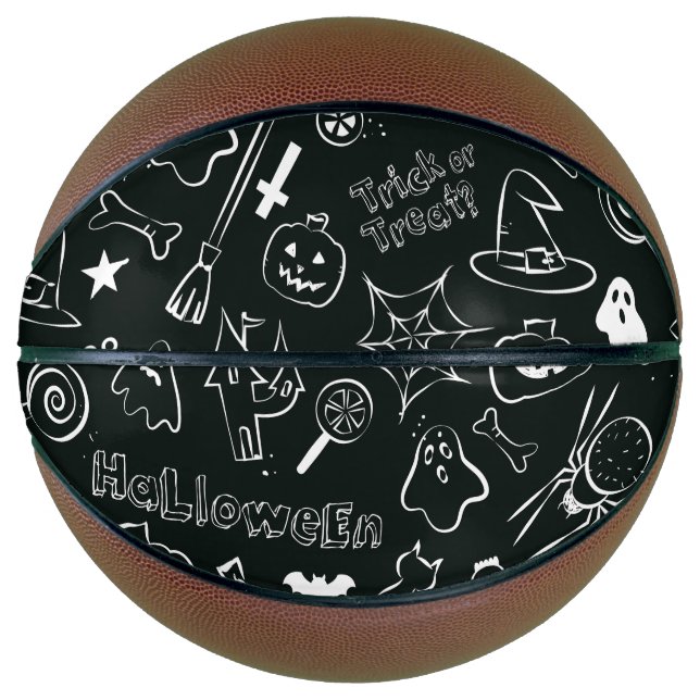 Halloween-Muster Basketball (Vorderseite)
