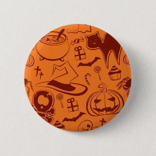 Halloween-Muster Button