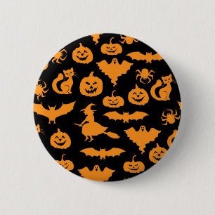Halloween-Muster Button