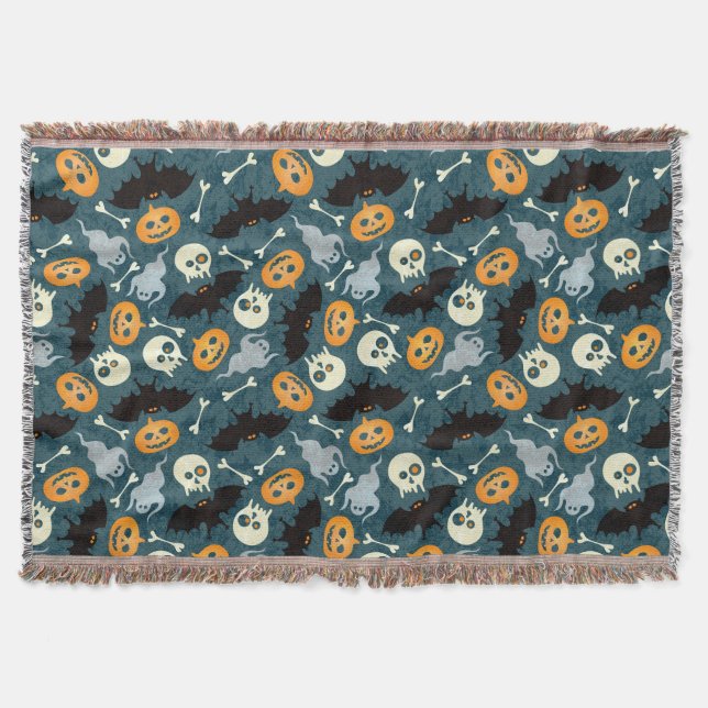 Halloween-Muster Decke (Vorderseite)