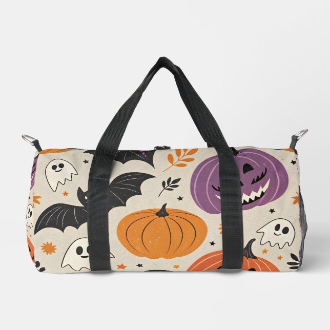 Halloween-Muster Duffle Bag (Vorderseite)