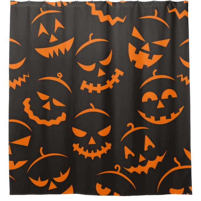 Halloween-Muster Duschvorhang (Vorderseite)