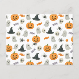 Halloween-Muster Feiertagspostkarte