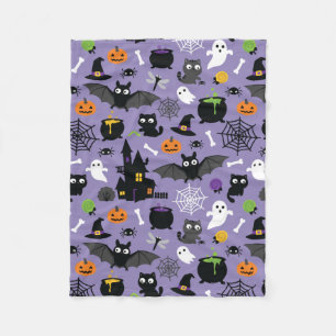 Halloween-Muster Fleecedecke