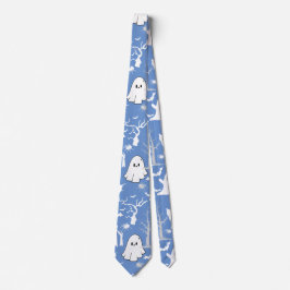 Halloween-Muster. Geräuchert und niedlich.b L Blue Krawatte