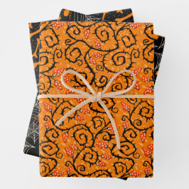 Halloween-Muster  Geschenkpapier Set