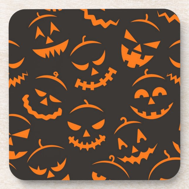 Halloween-Muster Getränkeuntersetzer (Vorderseite)