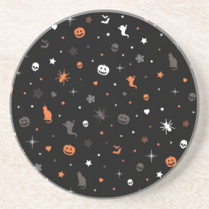 Halloween-Muster Getränkeuntersetzer