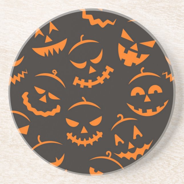 Halloween-Muster Getränkeuntersetzer (Vorne)