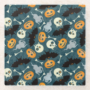 Halloween-Muster Glasuntersetzer