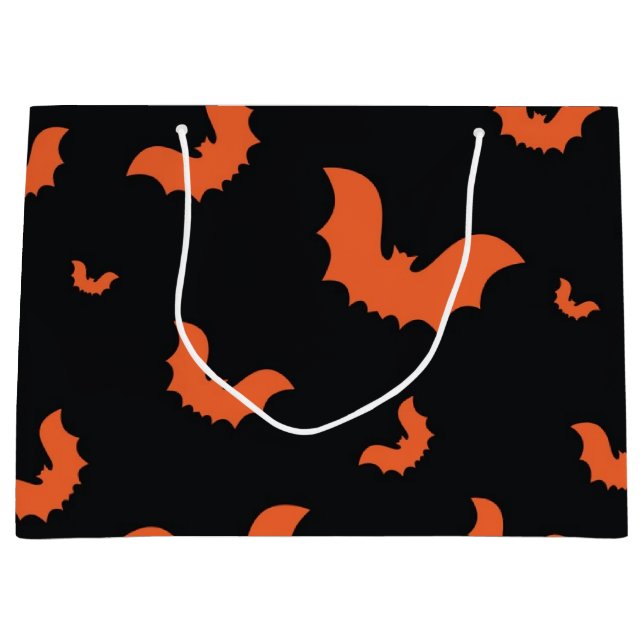 Halloween-Muster Große Geschenktüte (Vorderseite)