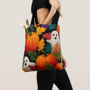 Halloween Muster Hintergrund mit Orange Pumpkins