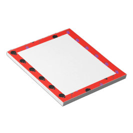 Halloween-Muster in Rot Notizblock