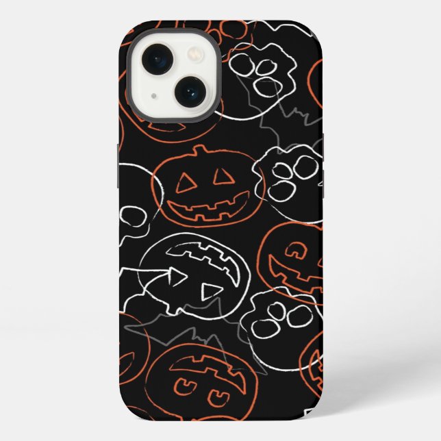 Halloween-Muster iPhone Hülle (Rückseite)