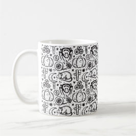 Halloween-Muster, Kaffeetasse