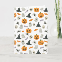 Halloween-Muster Karte