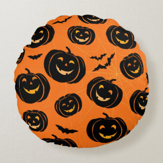 Halloween-Muster-Kissen Rundes Kissen