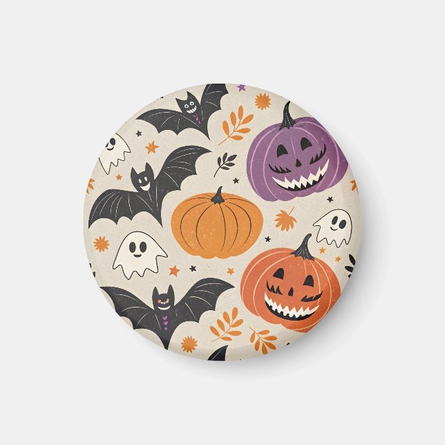 Halloween-Muster Magnet (Vorne)