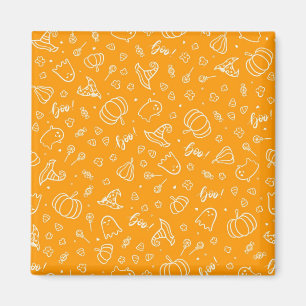 Halloween-Muster Magnet