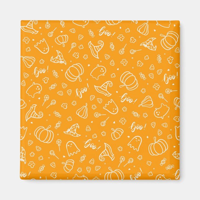 Halloween-Muster Magnet (Vorne)
