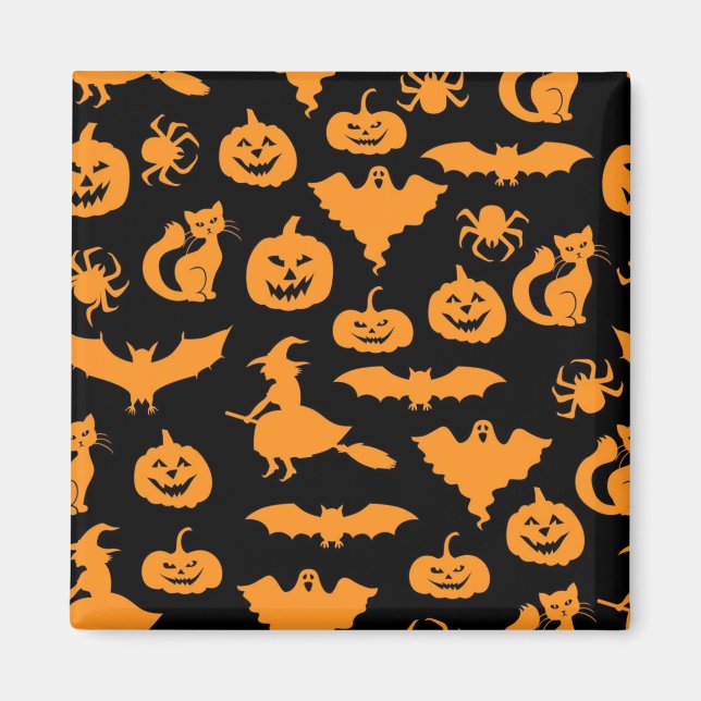 Halloween-Muster Magnet (Vorne)