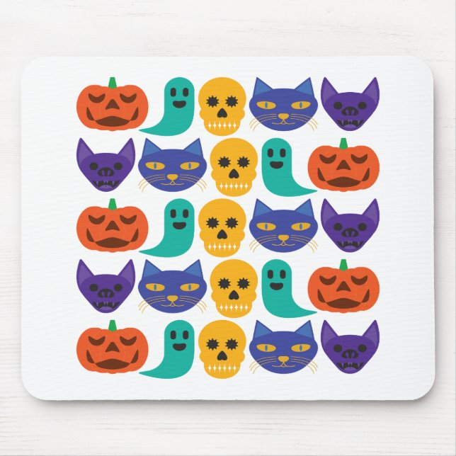 Halloween-Muster-Mauspad Mousepad (Vorne)