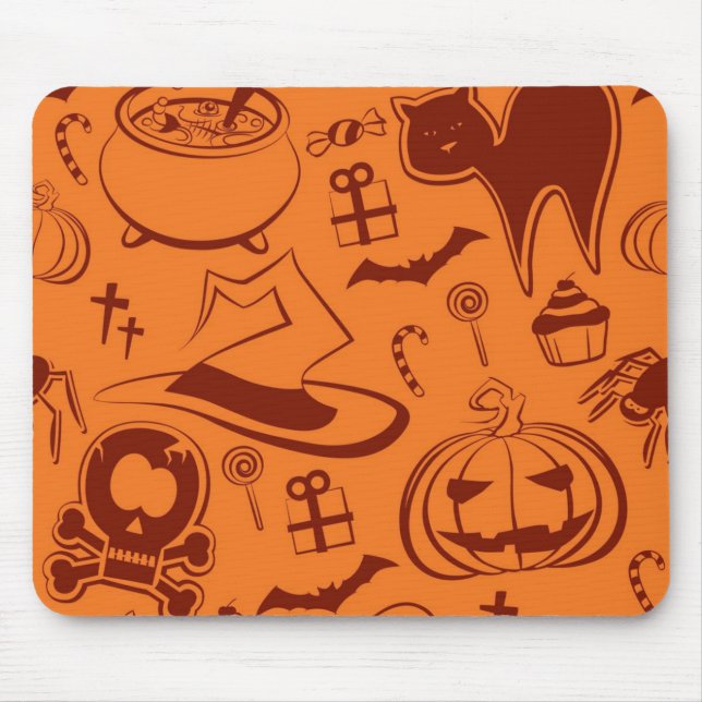 Halloween-Muster Mousepad (Vorne)