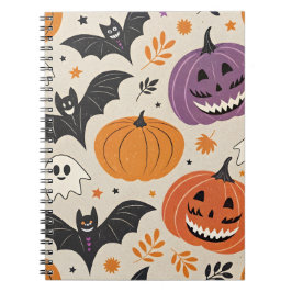 Halloween-Muster Notizblock