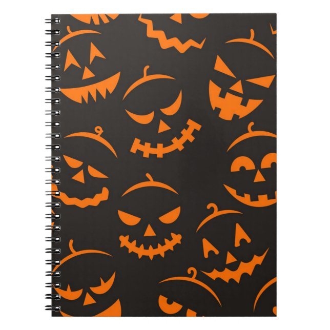 Halloween-Muster Notizblock (Vorderseite)