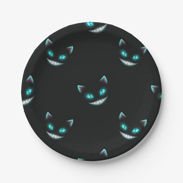 Halloween-Muster Pappteller (Vorderseite)