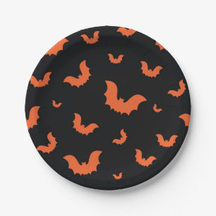 Halloween-Muster Pappteller