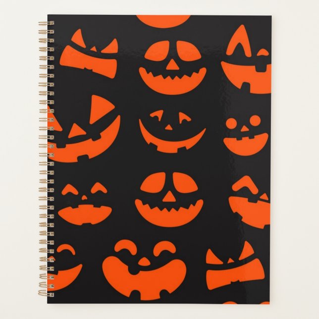 Halloween-Muster Planer (Vorderseite)