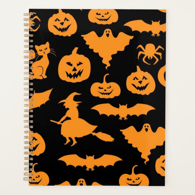 Halloween-Muster Planer (Vorderseite)