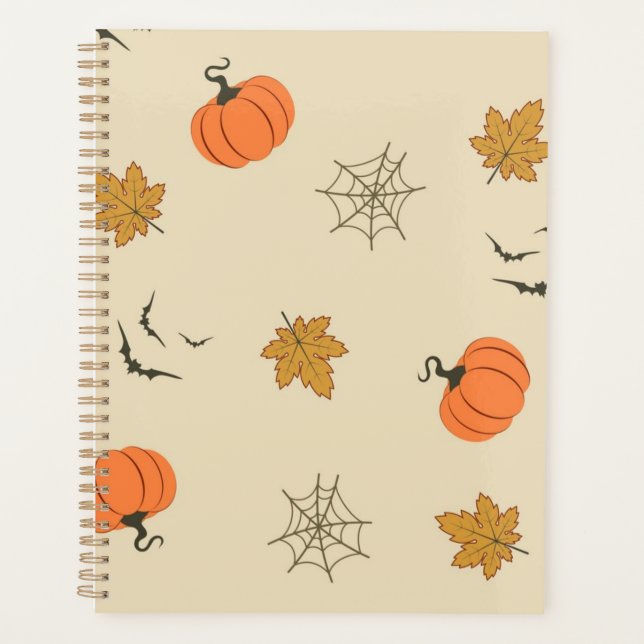 Halloween-Muster Planer (Vorderseite)