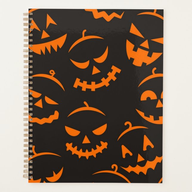 Halloween-Muster Planer (Vorderseite)