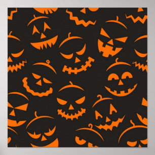 Halloween-Muster Poster