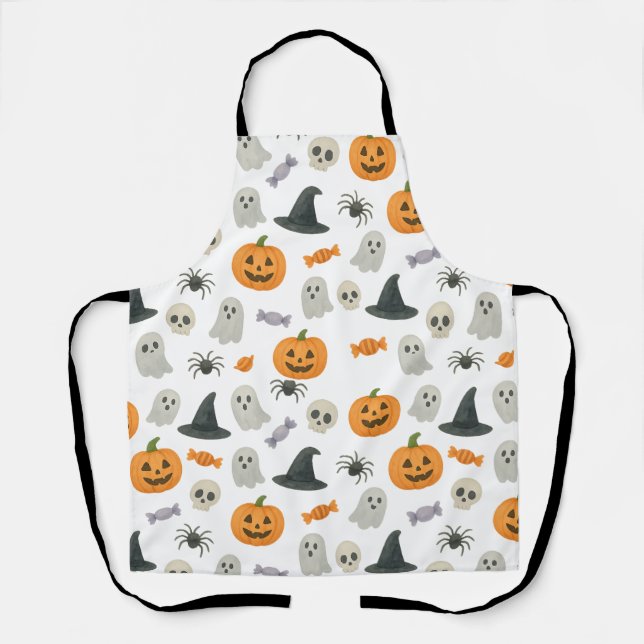 Halloween-Muster Schürze (Vorderseite)