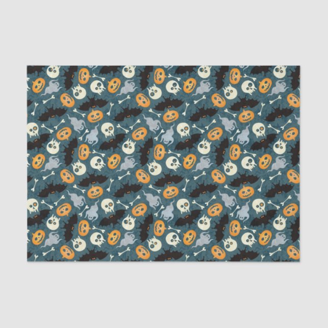 Halloween-Muster Seidenpapier (Vorderseite)