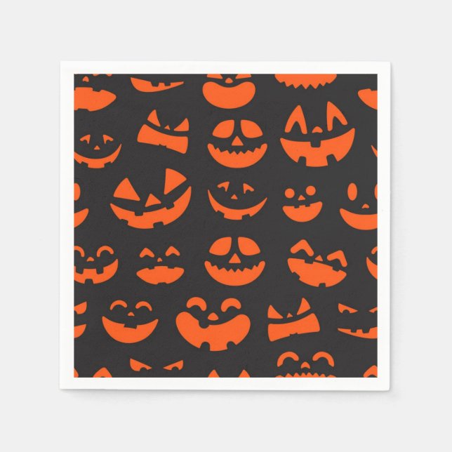 Halloween-Muster Serviette (Vorderseite)