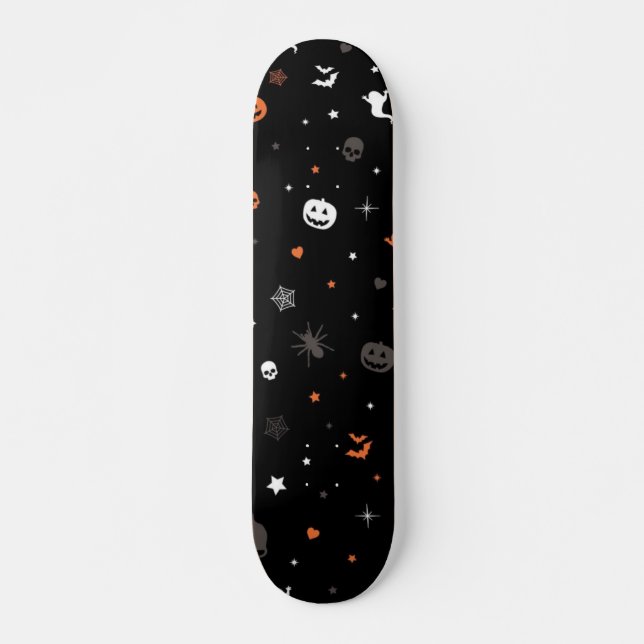 Halloween-Muster Skateboard (Vorne)