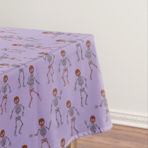 Halloween-Muster tanzender Skelette Tischdecke