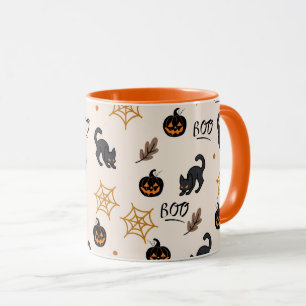 Halloween-Muster Tasse