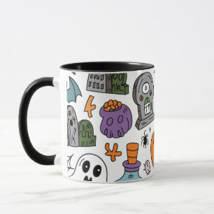 Halloween-Muster Tasse