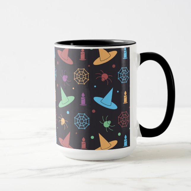 Halloween-Muster Tasse (Rechts)