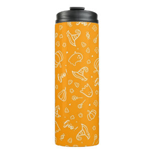 Halloween-Muster Thermosbecher