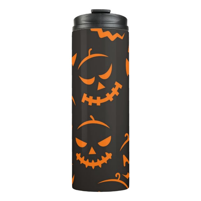 Halloween-Muster Thermosbecher (Vorderseite)