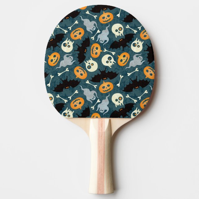 Halloween-Muster Tischtennis Schläger (Vorderseite)