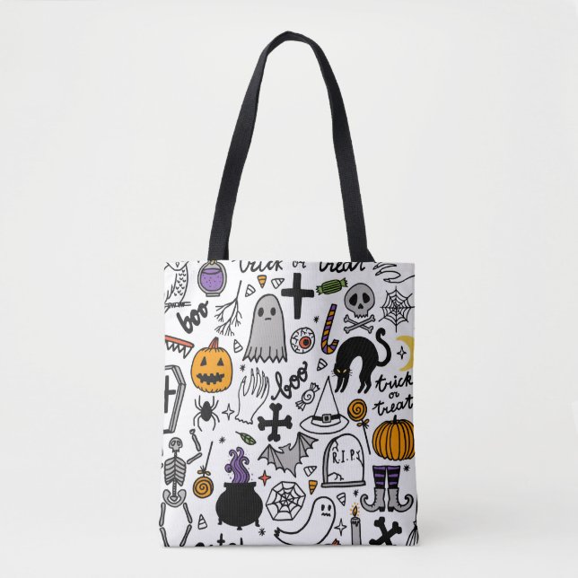 Halloween-Muster. Vintager Hintergrund (Vorderseite)